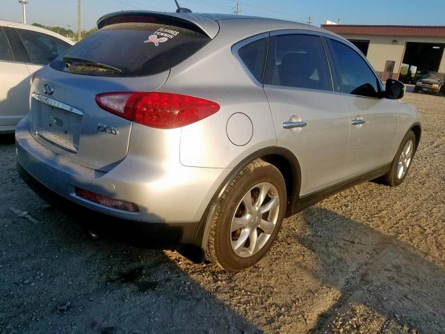 JNKAJ09F68M355458 - 2008 INFINITI EX35 BASE SILVER photo 4