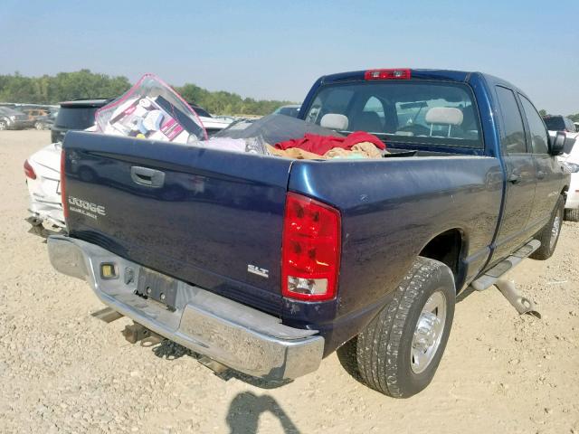 3D7KA28D64G112267 - 2004 DODGE RAM 2500 S ლურჯი ფოტო 4