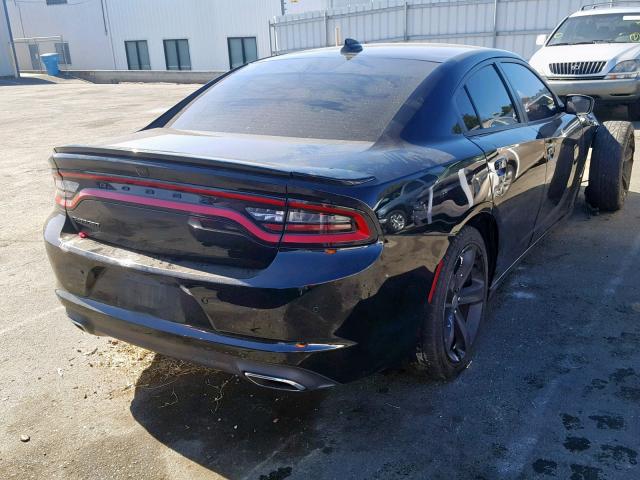 2C3CDXHG5FH724867 - 2015 DODGE CHARGER SX BLACK photo 4