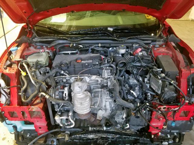 2HGFC2F78HH503382 - 2017 HONDA CIVIC EX RED photo 7