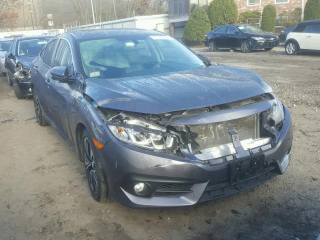 19XFC1F76HE201710 - 2017 HONDA CIVIC EXL GRAY photo 1