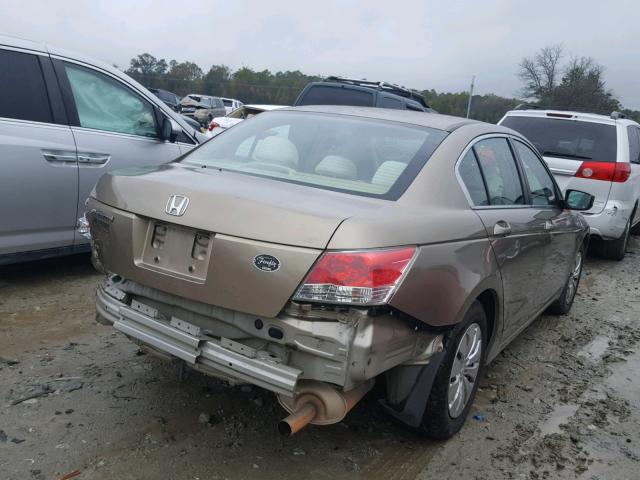 1HGCP26389A103648 - 2009 HONDA ACCORD LX GOLD photo 4