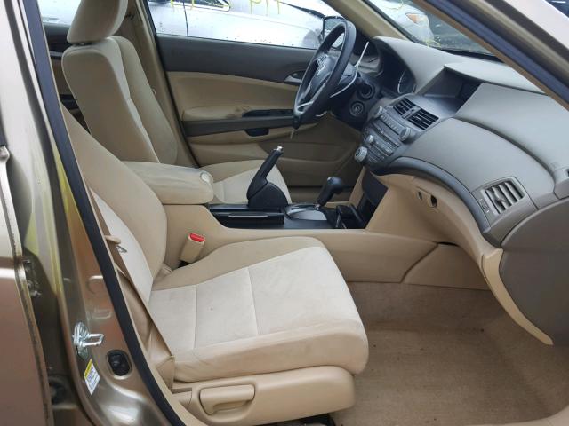 1HGCP26389A103648 - 2009 HONDA ACCORD LX GOLD photo 5