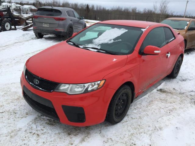 KNAFU6A21A5278540 - 2010 KIA FORTE EX RED photo 2