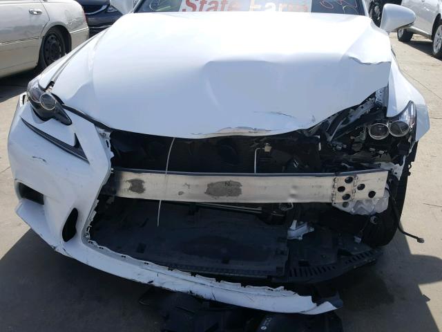 JTHBE1D27F5015794 - 2015 LEXUS IS 350 WHITE photo 9