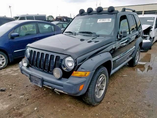 1J4GL38K35W713485 - 2005 JEEP LIBERTY RE BLACK photo 2
