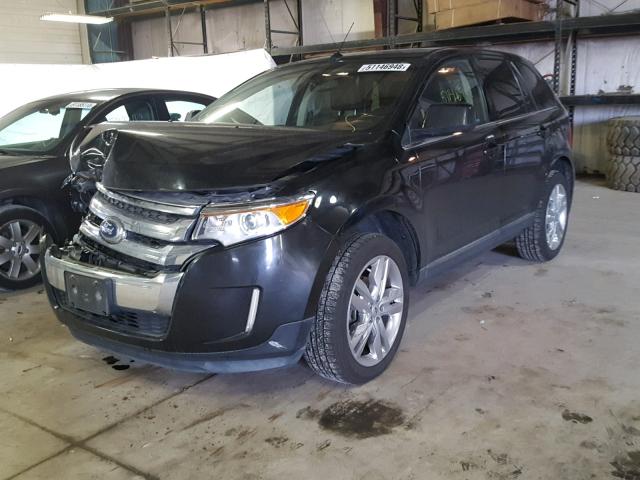 2FMDK4KC3BBA74925 - 2011 FORD EDGE LIMIT BLACK photo 2