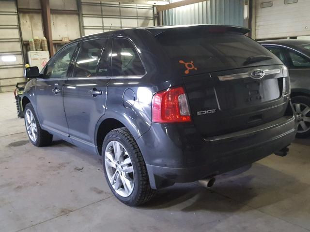 2FMDK4KC3BBA74925 - 2011 FORD EDGE LIMIT BLACK photo 3