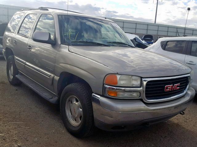 1GKEK13Z42R220096 - 2002 GMC YUKON GRAY photo 1