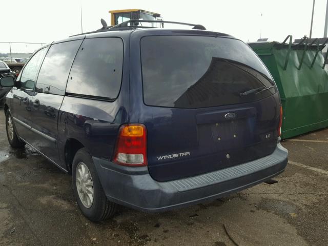 2FMZA514XXBA83752 - 1999 FORD WINDSTAR L BLUE photo 3