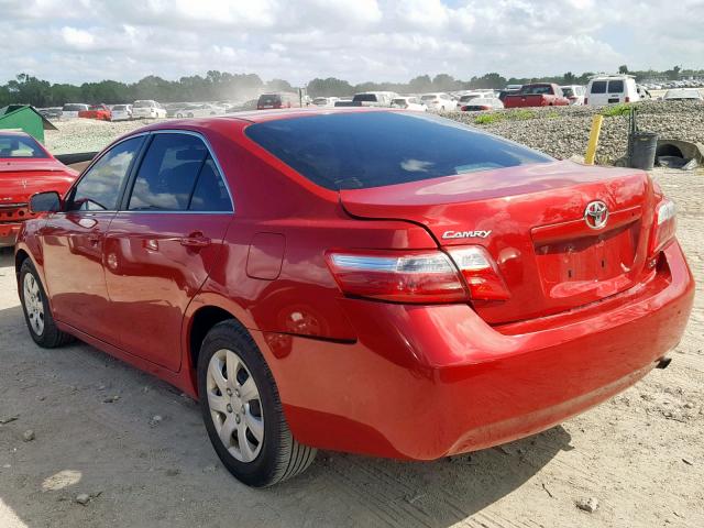 4T1BE46K47U083862 - 2007 TOYOTA CAMRY NEW RED photo 3