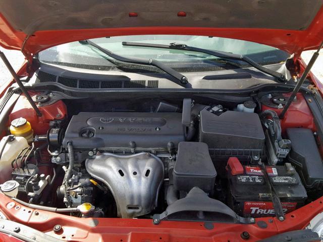 4T1BE46K47U083862 - 2007 TOYOTA CAMRY NEW RED photo 7