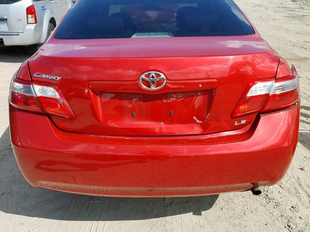 4T1BE46K47U083862 - 2007 TOYOTA CAMRY NEW RED photo 9