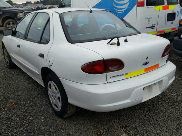 1G1JF524XY7458642 - 2000 CHEVROLET CAVALIER L WHITE photo 3