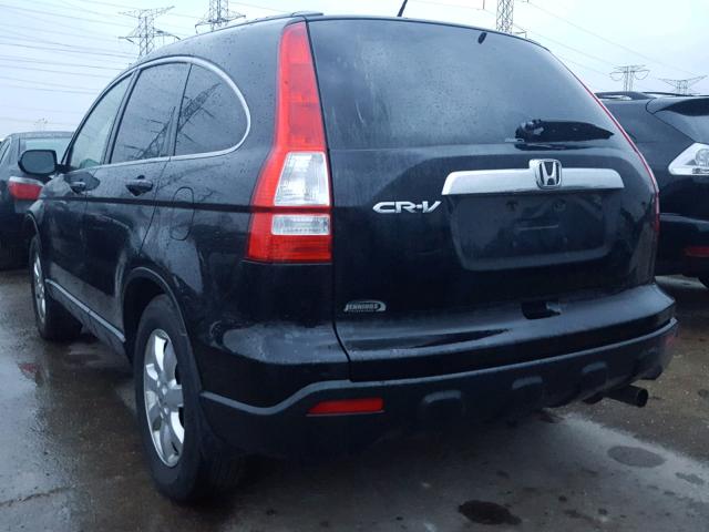 JHLRE48747C065978 - 2007 HONDA CR-V EXL BLACK photo 3