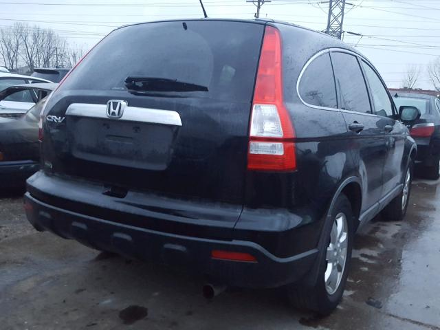 JHLRE48747C065978 - 2007 HONDA CR-V EXL BLACK photo 4