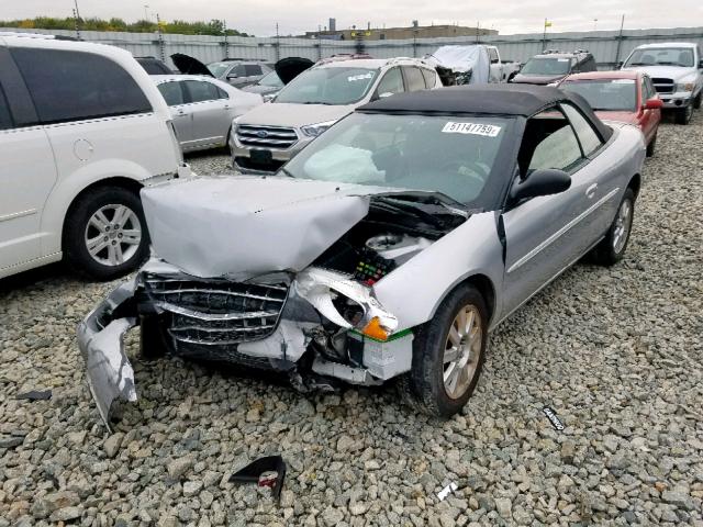 1C3EL75R85N585664 - 2005 CHRYSLER SEBRING GT SILVER photo 2