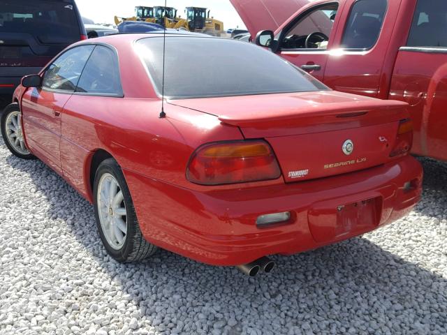 4C3AU52N8YE027916 - 2000 CHRYSLER SEBRING LX RED photo 3