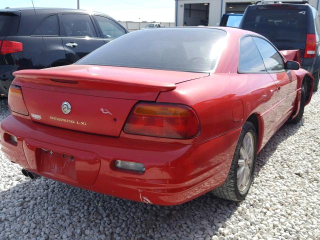 4C3AU52N8YE027916 - 2000 CHRYSLER SEBRING LX RED photo 4