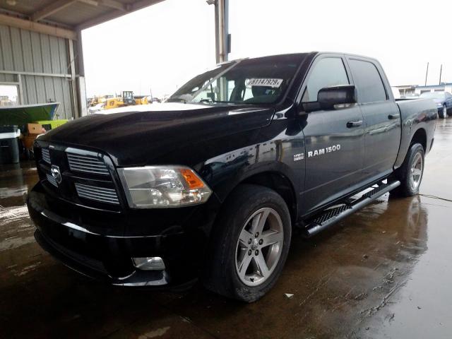 1C6RD7MT3CS315612 - 2012 DODGE RAM 1500 S BLACK photo 2