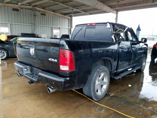 1C6RD7MT3CS315612 - 2012 DODGE RAM 1500 S BLACK photo 4