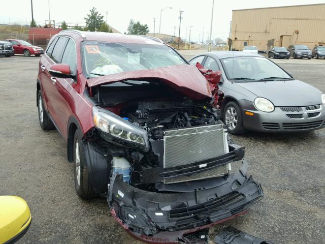 5XYPG4A34HG274737 - 2017 KIA SORENTO LX RED photo 1