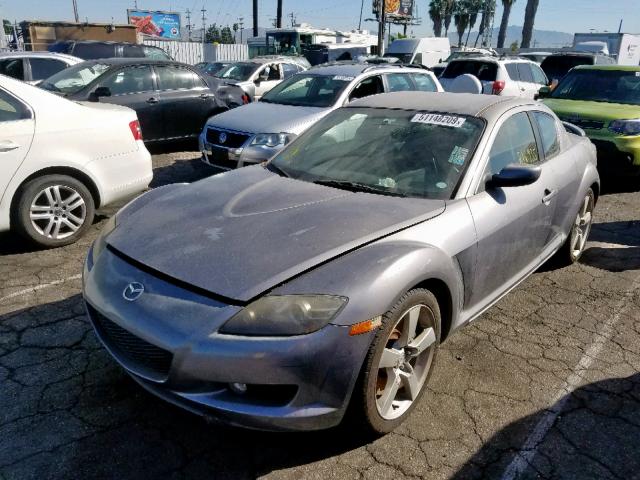 JM1FE17N740136070 - 2004 MAZDA RX8 GRAY photo 2