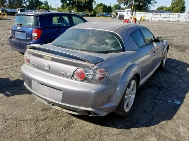 JM1FE17N740136070 - 2004 MAZDA RX8 GRAY photo 4