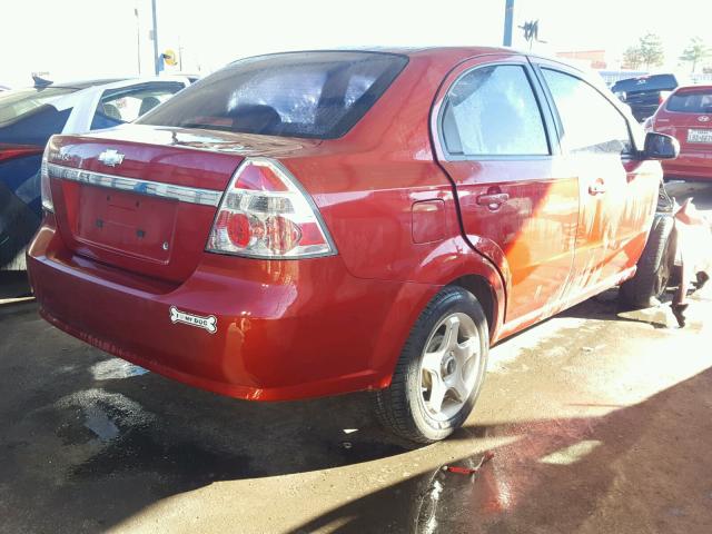 KL1TD56697B101876 - 2007 CHEVROLET AVEO BASE Qırmızı foto 4