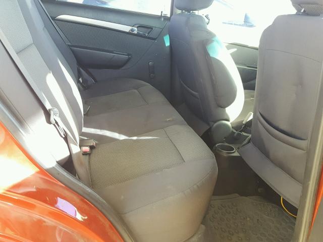 KL1TD56697B101876 - 2007 CHEVROLET AVEO BASE Qırmızı foto 6