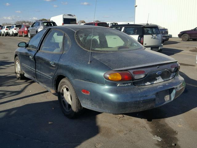 1FALP52U8VA218779 - 1997 FORD TAURUS GL GREEN photo 3