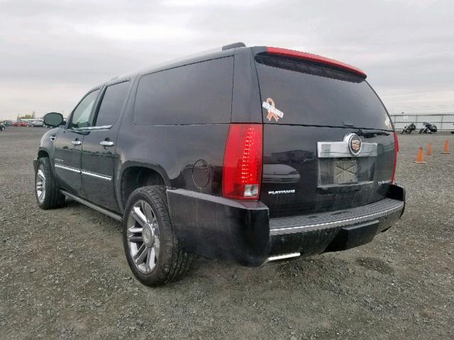 1GYS4KEFXER153682 - 2014 CADILLAC ESCALADE E BLACK photo 3