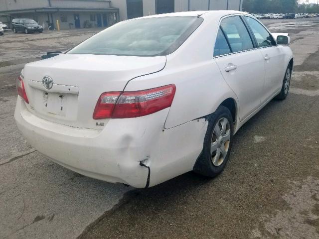 4T4BE46K99R089259 - 2009 TOYOTA CAMRY BASE WHITE photo 4
