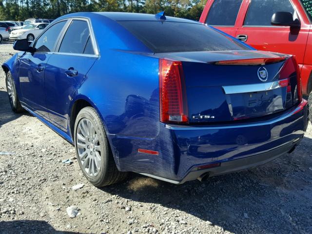 1G6DM5E39D0102654 - 2013 CADILLAC CTS PERFOR BLUE photo 3