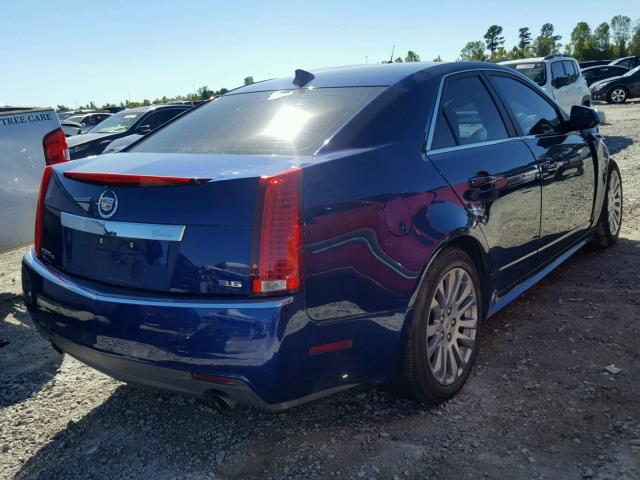 1G6DM5E39D0102654 - 2013 CADILLAC CTS PERFOR BLUE photo 4
