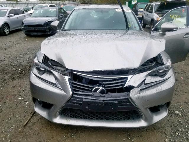 JTHCF1D25F5021384 - 2015 LEXUS IS 250 SILVER photo 7