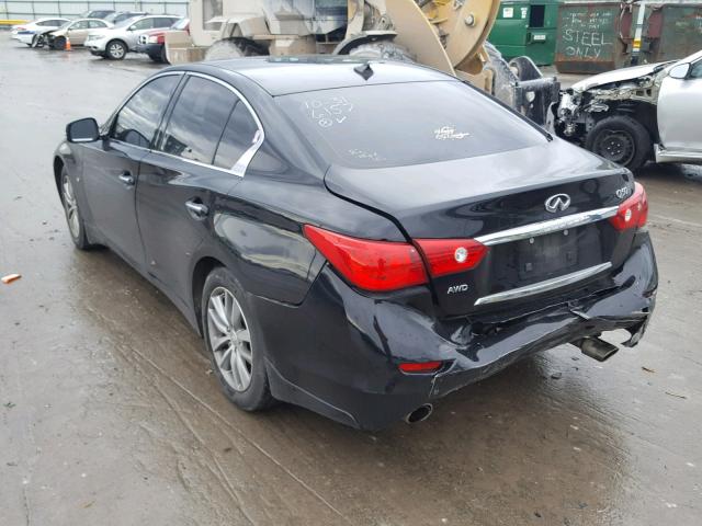 JN1BV7AR4EM686157 - 2014 INFINITI Q50 BASE BLACK photo 3