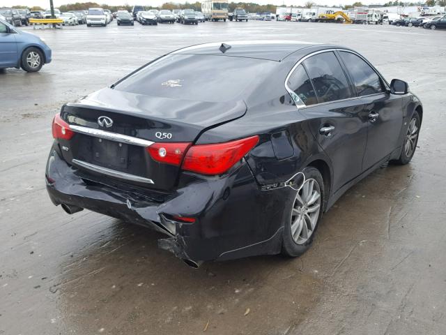 JN1BV7AR4EM686157 - 2014 INFINITI Q50 BASE BLACK photo 4