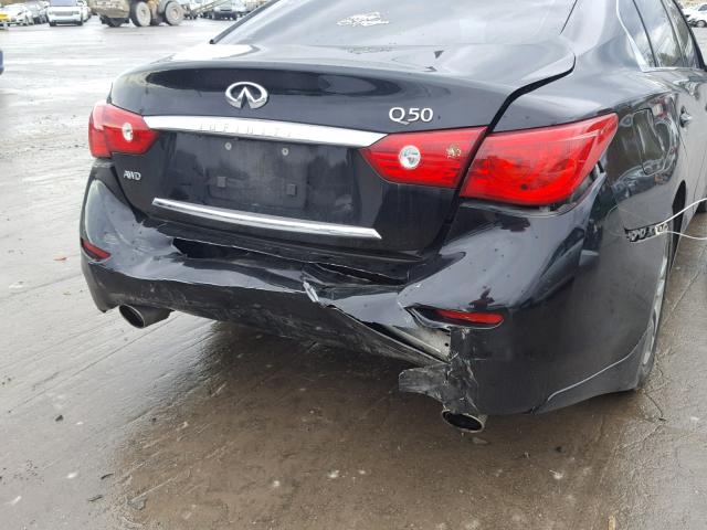 JN1BV7AR4EM686157 - 2014 INFINITI Q50 BASE BLACK photo 9