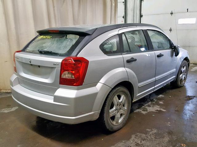 1B3HB48B67D599274 - 2007 DODGE CALIBER SX SILVER photo 4