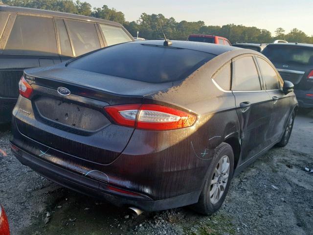 3FA6P0G75FR300401 - 2015 FORD FUSION S BLACK photo 4