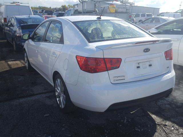 KNAFW4A39C5562184 - 2012 KIA FORTE SX WHITE photo 3