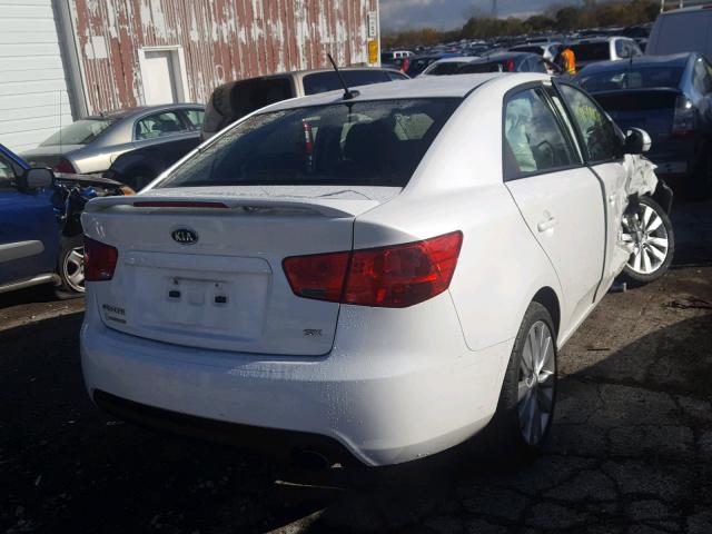 KNAFW4A39C5562184 - 2012 KIA FORTE SX WHITE photo 4