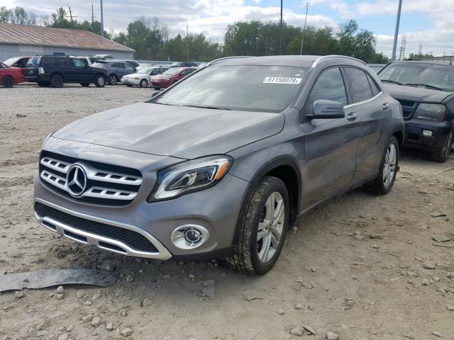 WDCTG4GB0JJ456707 - 2018 MERCEDES-BENZ GLA 250 4M GRAY photo 2