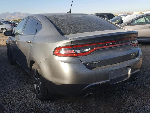 1C3CDFBAXDD106176 - 2013 DODGE DART SXT GRAY photo 3