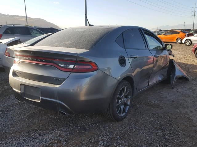 1C3CDFBAXDD106176 - 2013 DODGE DART SXT GRAY photo 4