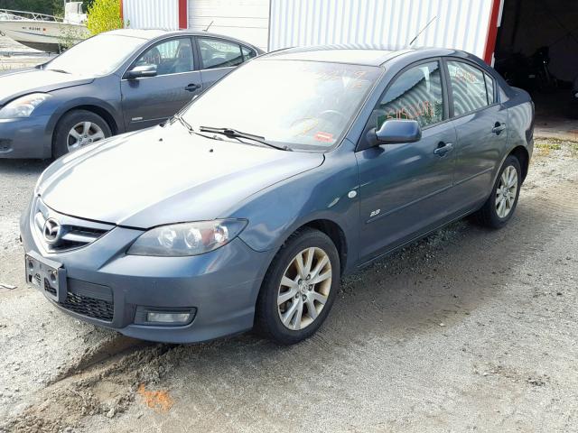 JM1BK324X81175737 - 2008 MAZDA 3 S BLUE photo 2