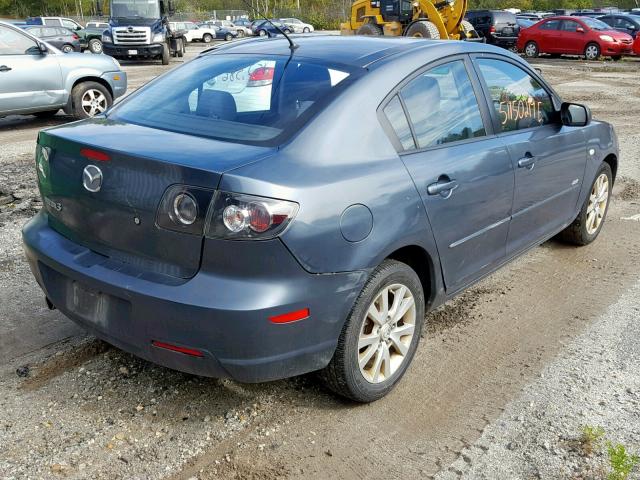 JM1BK324X81175737 - 2008 MAZDA 3 S BLUE photo 4