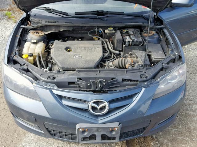 JM1BK324X81175737 - 2008 MAZDA 3 S BLUE photo 7