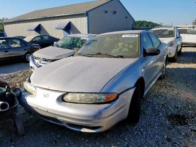 1G3NL52F74C104727 - 2004 OLDSMOBILE ALERO GL GREEN photo 2